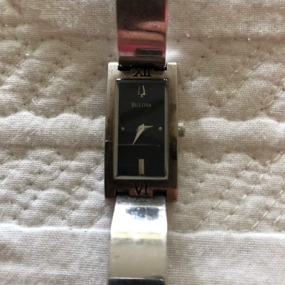 Silver Bulova Watch
